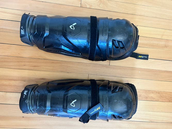Senior Bauer Supreme Mach 15" Shin Pads (Used)