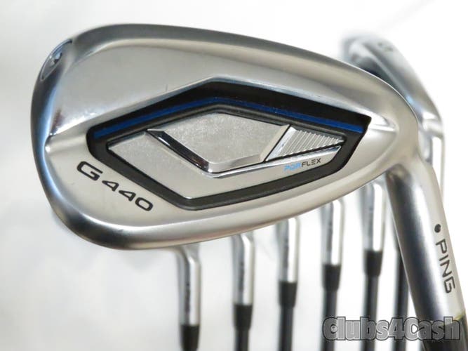 PING G440 Irons Black UST Mamiya Recoil DART 75 F3 Power Specs 5-P, 52°, Uw