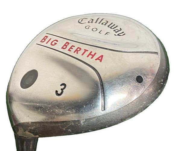 Callaway Big Bertha 3 Wood 15 2004 LH 75w Regular Flex Graphite 43" New Grip HC