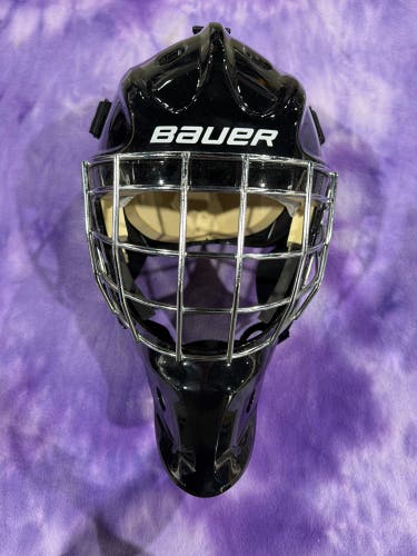 Black Senior Bauer NME 3 Goalie Mask (Used)