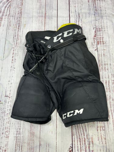 Black Junior Small CCM Tacks 9550 Hockey Pants (Used)