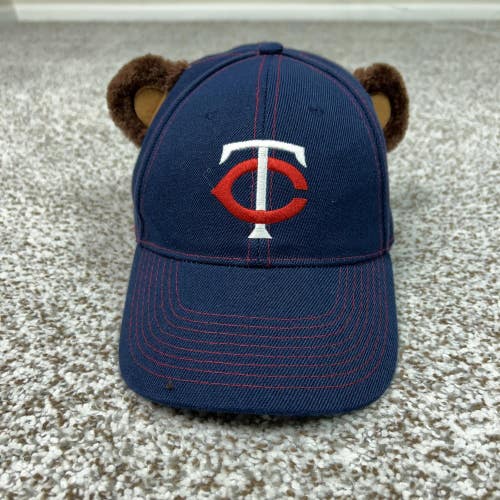 Minnesota Twins Hat Cap Strap Back Mens One Size MLB Baseball Bear Ears Novelty