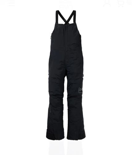 Women's Burton [ak] Kimmy GORE-TEX 2L Bib Pants (Short) Color:True Black ; Size:S