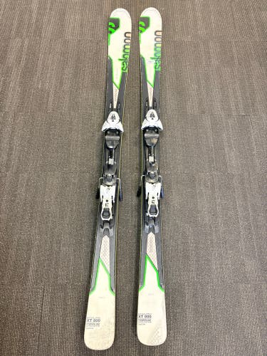 Unisex 2018 Salomon Enduro 161 cm All Mountain Skis With Bindings Max Din 12 (Used)