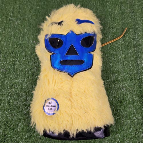Chip N Putt Luchador Kemonito Driver Wood Headcover Headcover Yellow Blue