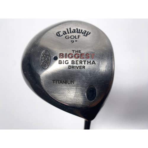 Callaway Biggest Big Bertha Driver 9* Fujikura Vista Pro 70 70g Regular RH
