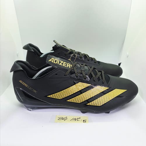 Adidas Adizero Electric Football Cleats Black/Gold IH5985 Men's Size 13.5 NEW