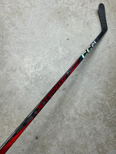 80 Flex Custom P28M Senior CCM Jetspeed Ft7 Pro Left Hand Hockey Stick Pro Stock (Used)