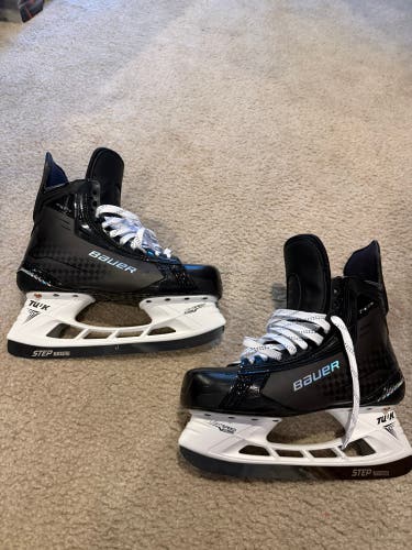 Bauer Supreme Shadow Hockey Skates Pro Stock Size 9 Fit 1 Step Steel