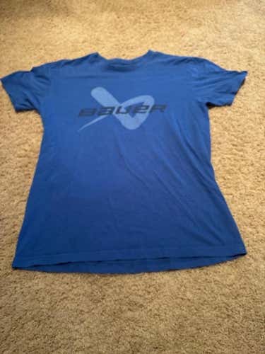 Bauer Hockey Mens Small Blue T Shirt