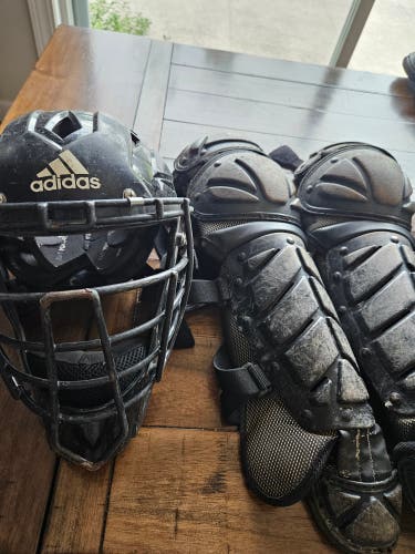 Black Adidas Catcher's Set (Used)