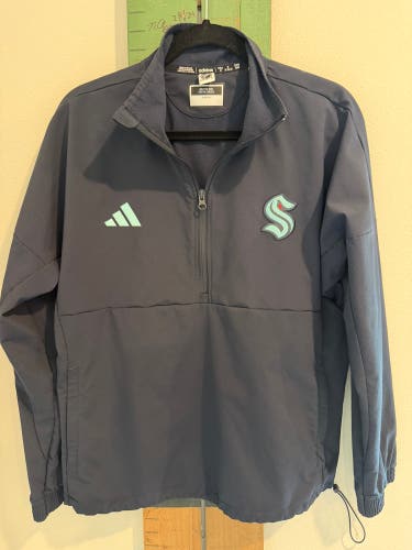 Adidas Seattle Kraken 1/4 Zip Pullover Jacket – Men’s Medium – Navy – Like New (No Tags)