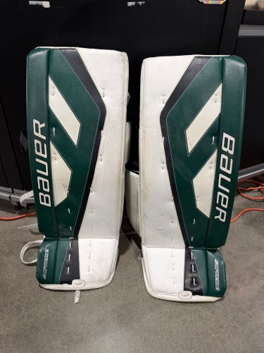 Green 32" Senior Bauer One.7 Goalie Leg Pads (Used)