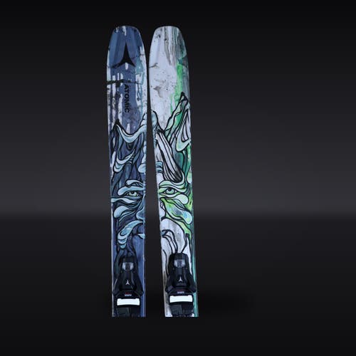 USED Atomic Bent 100 Skis 180 cm w/ Atomic Strive 11 Bindings