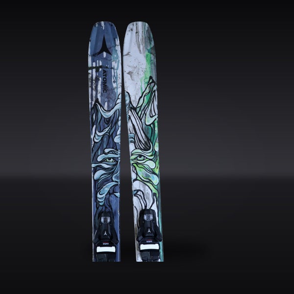 USED Atomic Bent 100 Skis 180 cm w/ Atomic Strive 11 Bindings