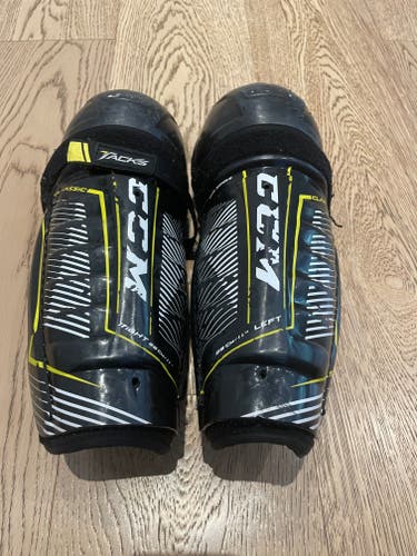 Junior CCM Tacks 11" Shin Pads (Used)