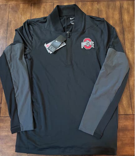 Ohio State Buckeyes Nike On The Field 1/4 Zip Dri-fit Pullover Size Large NWT