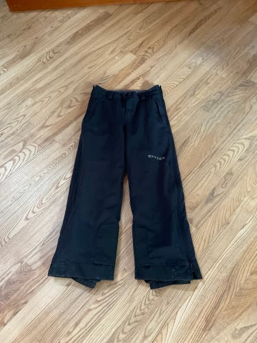 Black Unisex Youth Size 12 Spyder Tarantula Ski Pants (Used)