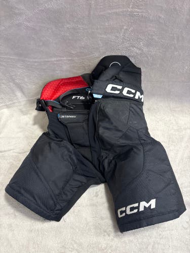 Black Senior Small CCM JetSpeed FT6 Hockey Pants (Used)