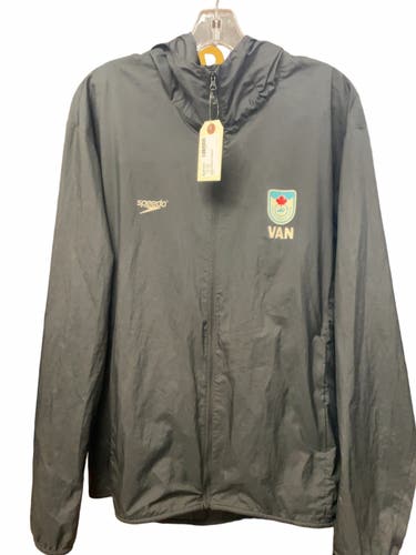 Speedo Hooded Shell Jacket Size Large HPC Vancouver VAN Logo