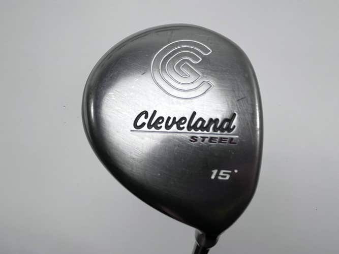 Cleveland Launcher Steel 3 Fairway Wood 15* Launcher Stiff Graphite Mens RH