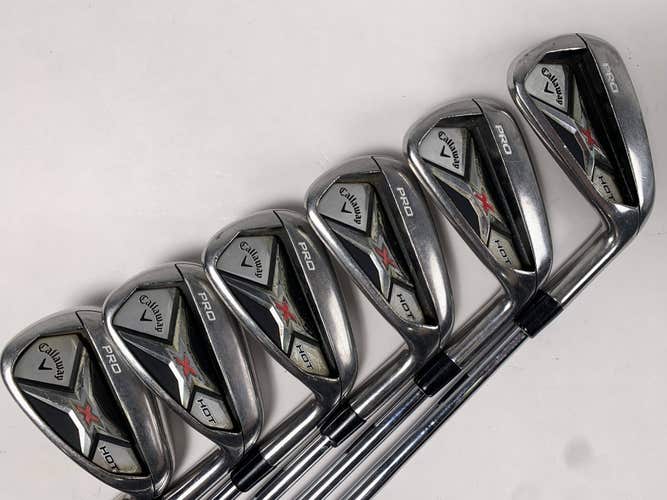 Callaway X Hot Pro 2013 Iron Set 5-PW DG S300U Regular Steel Mens RH +1/2''