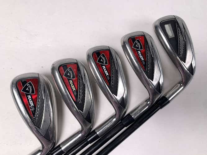 Callaway Razr HL Iron Set 8-PW+GW+SW 65g Senior Graphite Mens RH Midsize Grips