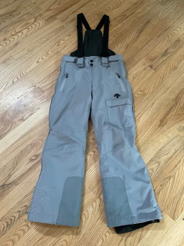 Gray Medium Kids Unisex Descente Snow Pants (Used)