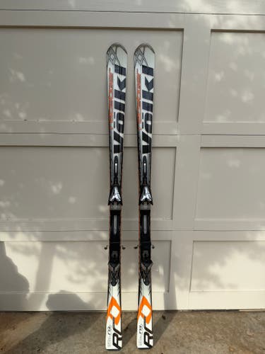 Unisex 2014 Volkl 173 cm All Mountain Racetiger RC Skis With Bindings Max Din 10 (Used)