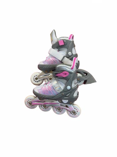 Aktion Girls' Inline Skates - White/Pink/Grey
