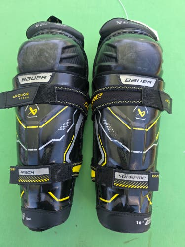 Youth Bauer Supreme Mach Shin Pads 10"