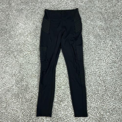 Athleta Pants Womens Small Black Delancey Moto Tight High Rise Leggings Workout