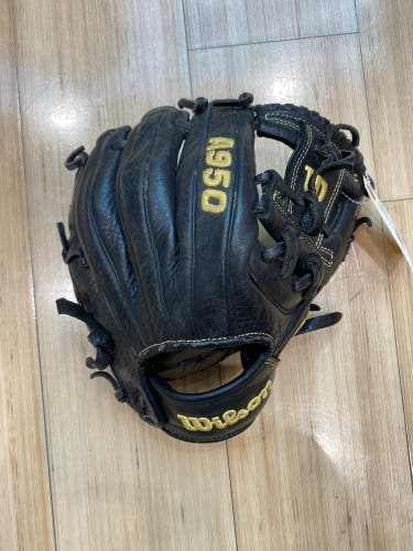 Black Wilson A950 RH Baseball Glove 11.5" (Used)