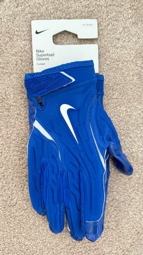 Blue XL Adult Nike Superbad Gloves (New)