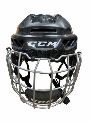 CCM FL3DS JR 50-56cm Black Hockey Helmet with Cage