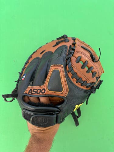Brown Wilson A500 RH Catcher's Baseball Glove 31.5"