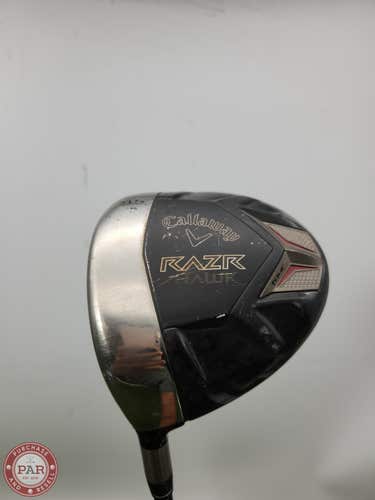 LEFTY 2011 CALLAWAY RAZR HAWK TOUR DRIVER 9.5* STIFF ALDILA RIP 60-S GOOD