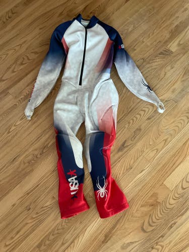Unisex Small 2015 Spyder Padded Racing Ski Suit (Used) FIS Legal