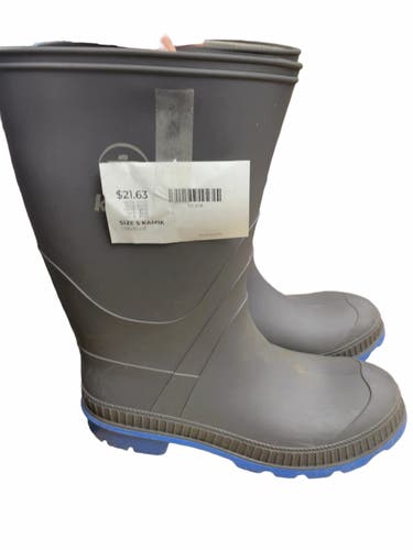 Kamik Rain Boots Size 5 Grey/Blue