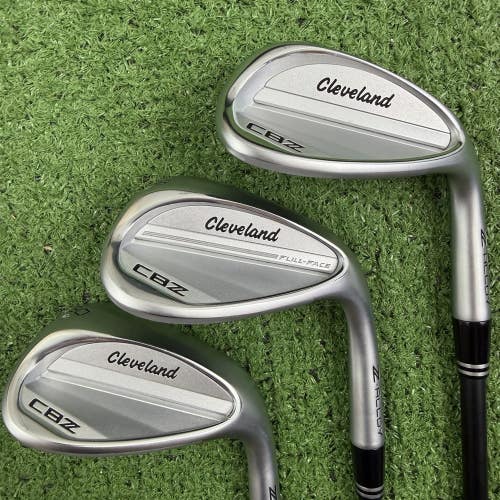 Cleveland CBZ Z-Alloy Wedge Set 50 56 60 Gap Sand Lob KBS Hi-Rev G 80g Graphite