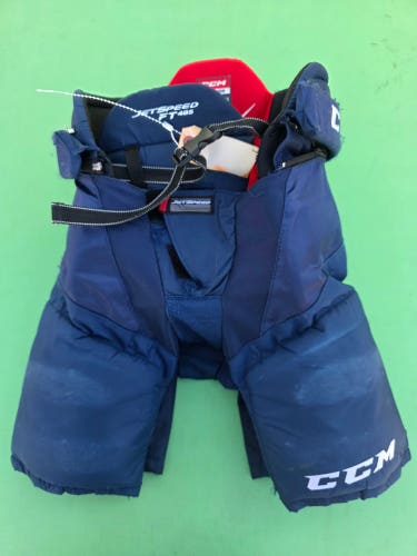 Blue Junior Medium CCM JetSpeed FT485 Hockey Pants