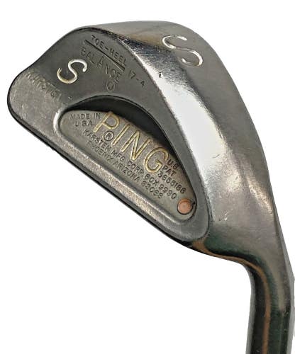 Ping Karsten I Sand Wedge Orange Dot Men's RH Stiff Steel 35.5" Nice Wrap Grip