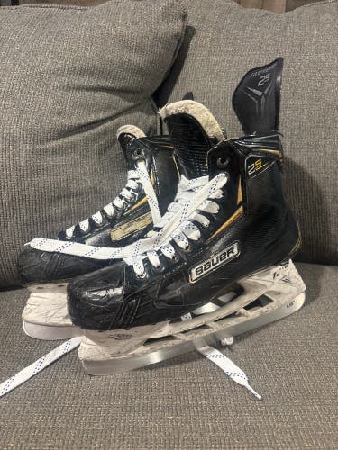 Black 2018 Bauer Supreme 2S Hockey Skates Regular Width Pro Stock 12 (Used)