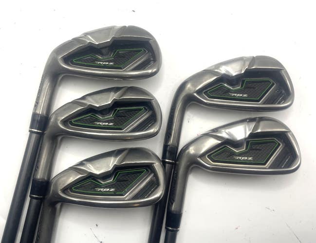 Left Handed Taylormade RBZ Iron Set 6-PW Senior M Graphite Shaft *Good*