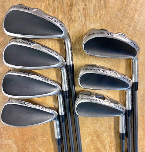 Women's 2022 Cleveland Launcher XL Halo Right Handed Iron Set Ladies Flex Graphite Shaft (7 Clubs) #