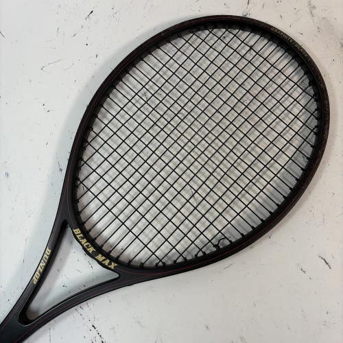 Dunlop Black Max Mid Size Composite Tennis Racket, 4 5/8" w/ Cover