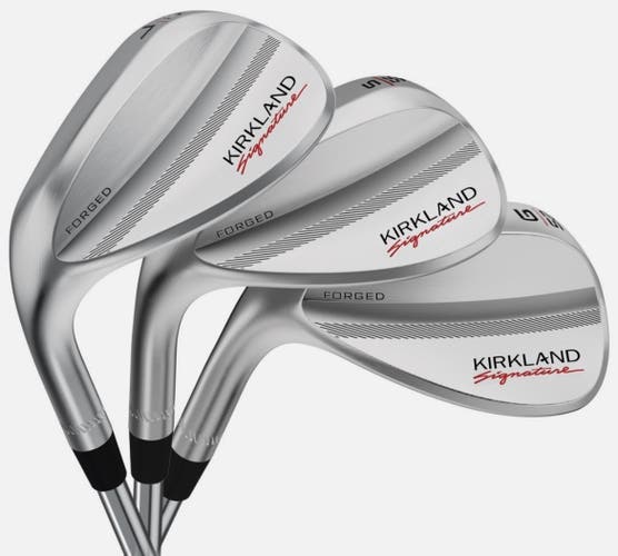 LEFT HANDED Kirkland Signature Gen 3 Forged Wedge Set 52° 56° 60° BRAND NEW