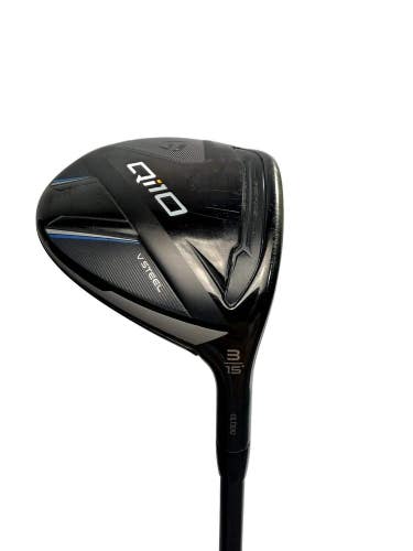TaylorMade Qi10 3-Wood 15 HZRDUS Smoke 60g 6.0 Stiff RH