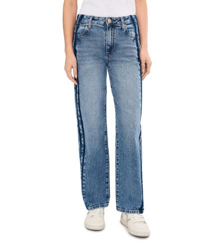 KUT From The Kloth Sienna Jeans Women's 4 Blue High-Rise Straight Leg GBO3697