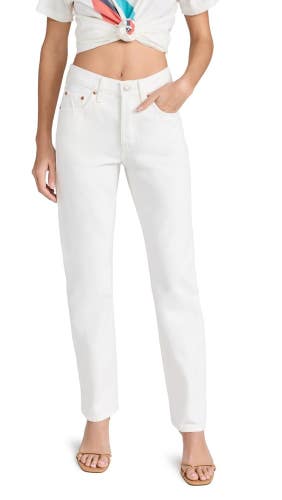 Levi's Premium 501 Straight Jeans Women's 30x30 Blank Slate Denim Cotton GBO3755